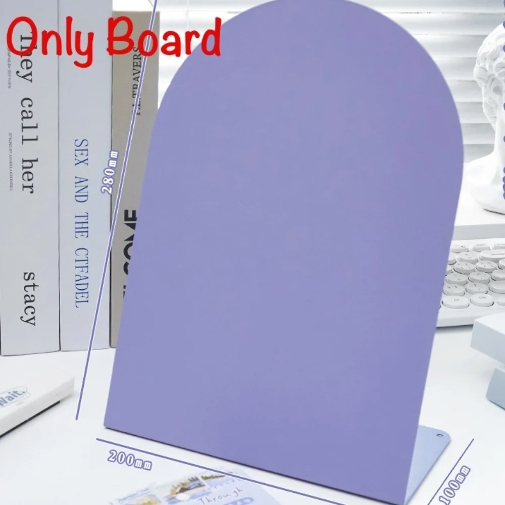 Metal Desktop Message Board Standing Plates Ornament Large Capacity Message Board Handwritten Decorative