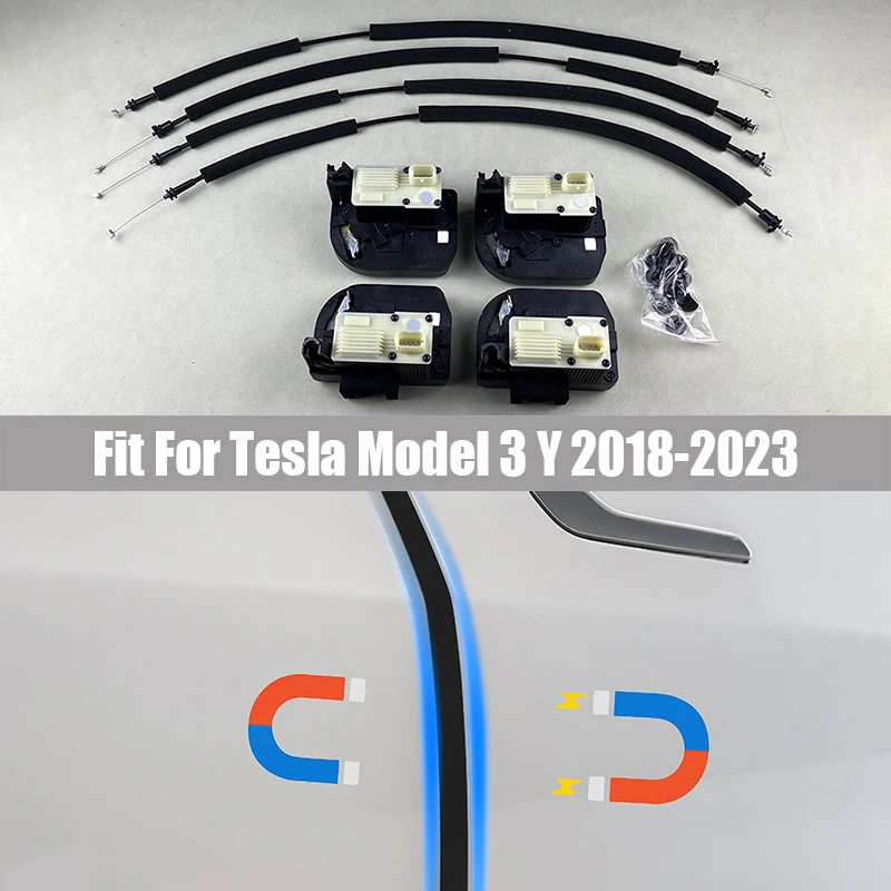 

Electric Automatic Suction Door Brake Fit for Tesla Model 3 Y 2018 - 2023 Closing Soft Close Anti Pinch Automatic Locks Switch