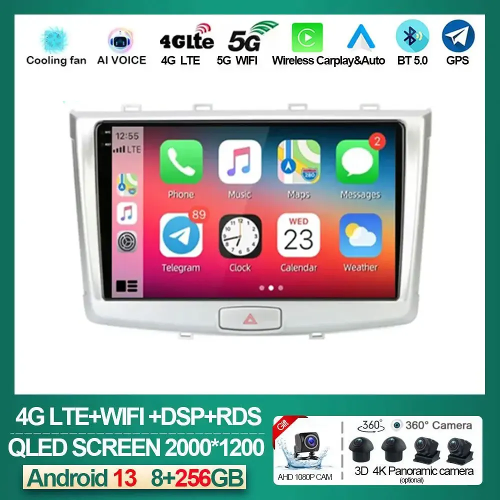 

2 Din Android 13 Car Stereo Radio Multimedia Video Player For GREAT WALL Haval H6 2016 - 2018 Navigation GPS Carplay RDS NO DVD