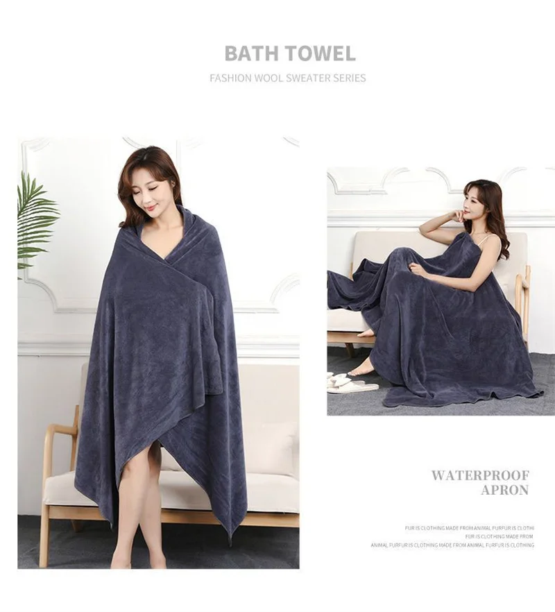 super large, Microfiber bath towel,soft, high absorption and quick-drying, sports, travel, no fading, Beauty salon towels