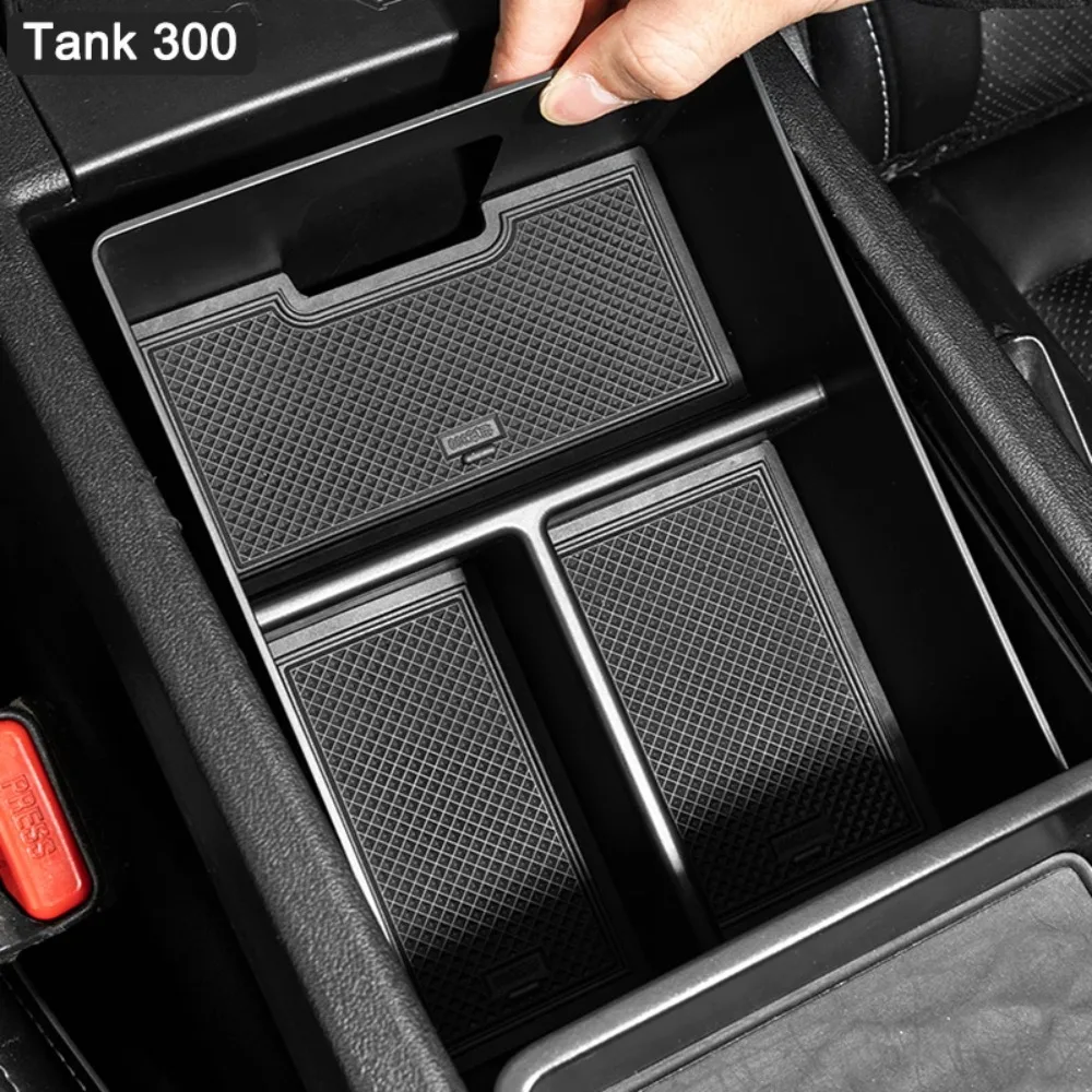 

For GWM TANK 300 2021-2025 Armrest Box Storage Box Partition Storage Box Modification Special Car Interior Supplies Accessories