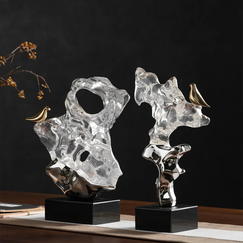 

New Chinese sculpture ornament tea room coffee table high-end office desktop model room entrance soft decoration