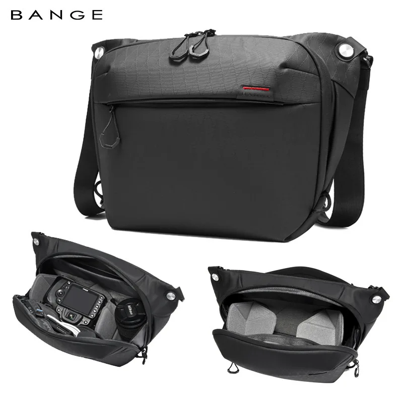 BANGE Urban Minimalist Waterproof Sling Bag 9.inch Tablet Compartment & Adjustable Daily Camera Crossbody Bag