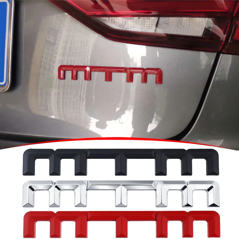 

Alloy MTM Logo Car Sticker Rear Tail Badge Emblem For Land Rover VW Golf Passat Jetta Polo Toyota Honda Audi A4 A3 A5 A6 A7 A8