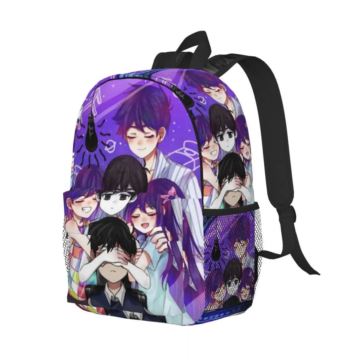 Classic Anime Omori Printed Lightweight Casual Schoolbag For School, Outdoor, Shopping, Office 15inch