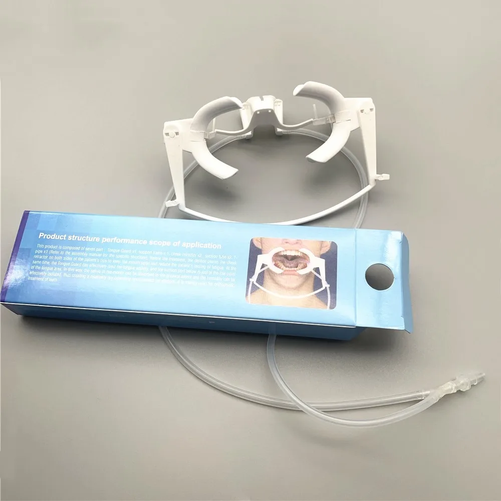 Dental retractor with sub saliva Intraoral Lip Cheek Retractor Mouth Opener Cheek Dry Field Suction System