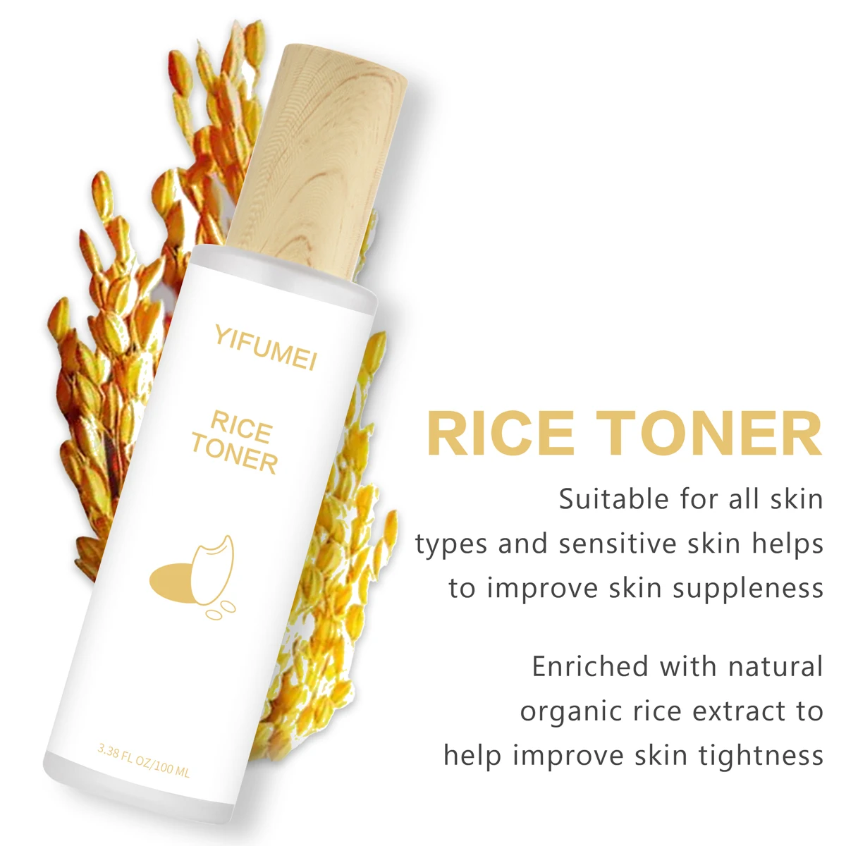 Rice Face Toner Moisturizing Water Brightening Lifting Anti Acne 100ml Deep Facial Cleanser For Young Glowy Korean Skin Care