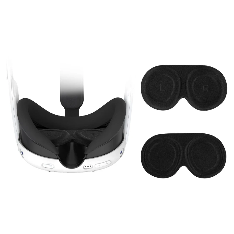 Protective Cover for Meta Quest 3 Silicone Dustproof Sweat-Proof Protector Eye Pad for Meta Quest 3 Lens Accessory