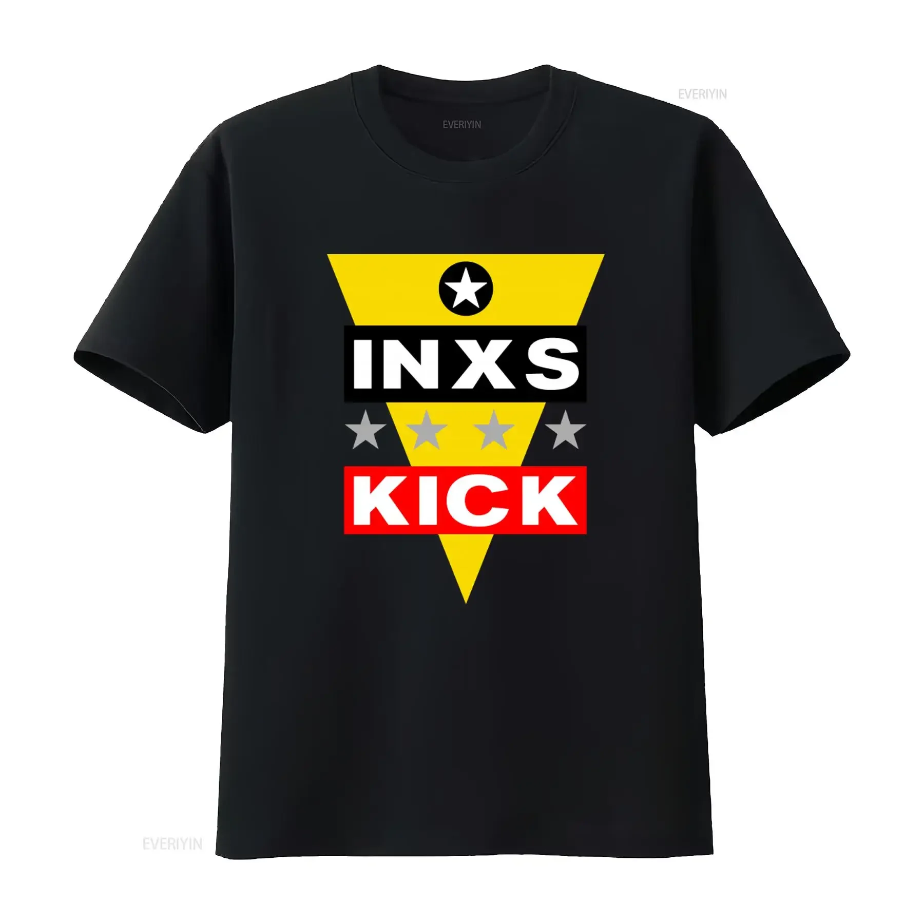1988 Vintage INXS Kick Tour America T Shirt for Men Size 2XL W 22 5 x L 27 vintage Washed Versatile graphic designer clothes