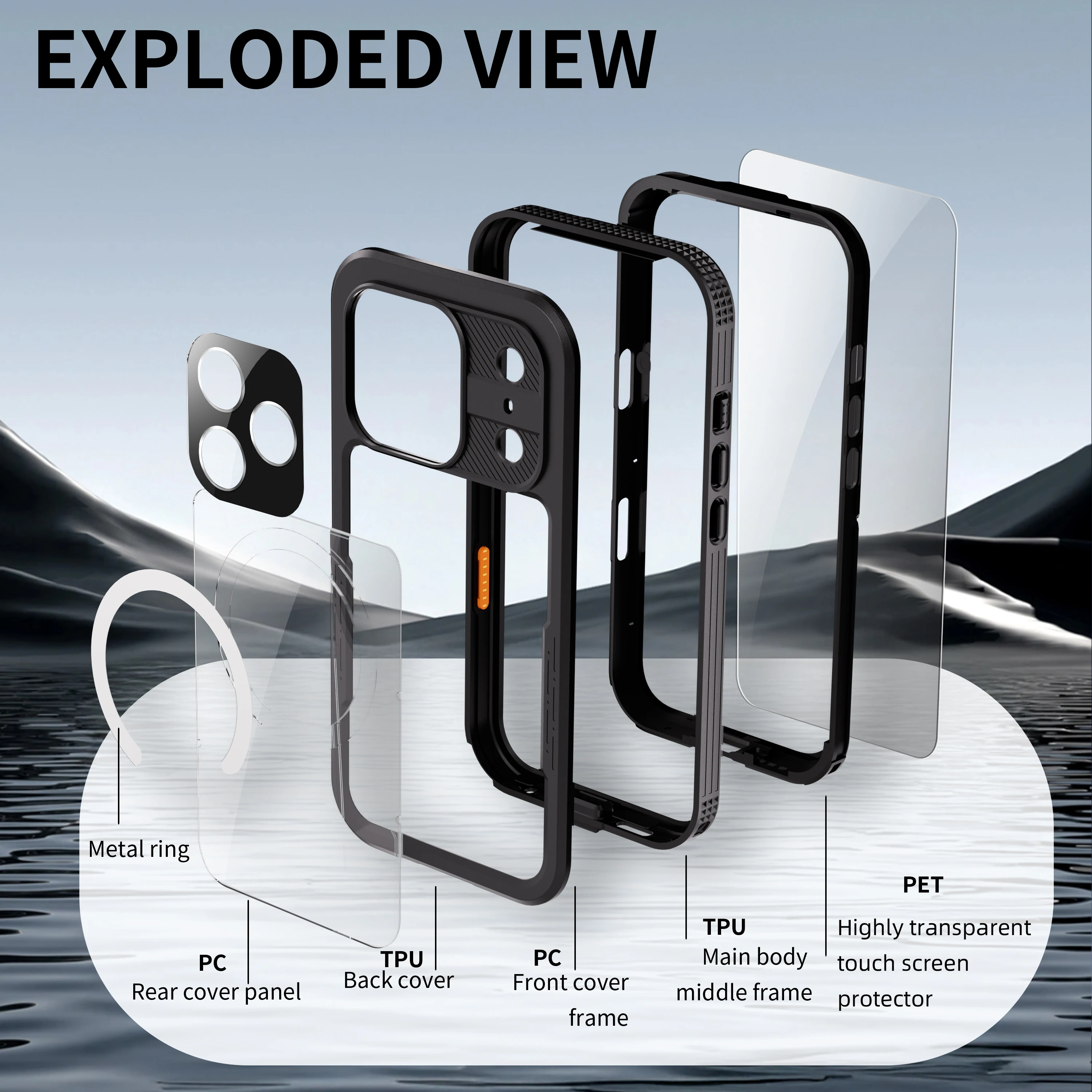 IP68 Wasserdichte Handyhülle für iPhone-Serie, mit Schwimmring, berührungsempfindlich, geeignet für iPhone 18 Pro Max/17/16 – Detail 22