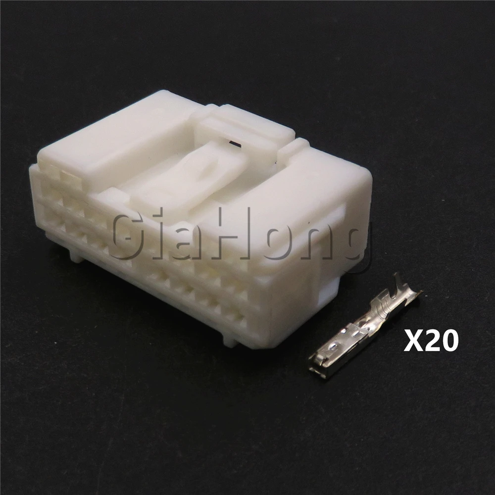 1 Set 20 Ways Automobile Small Current Connector Miniature AC Assembly Auto Adaptor 6098-7360 Car Wiring Harness Socket