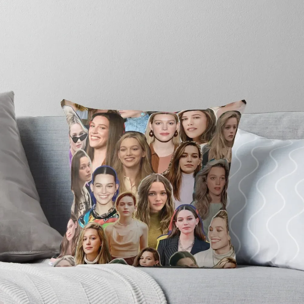 Victoria Pedretti collage Throw Pillow Decorative Cushion covers for pillows Sofa Cushions Pillowcase Pillow