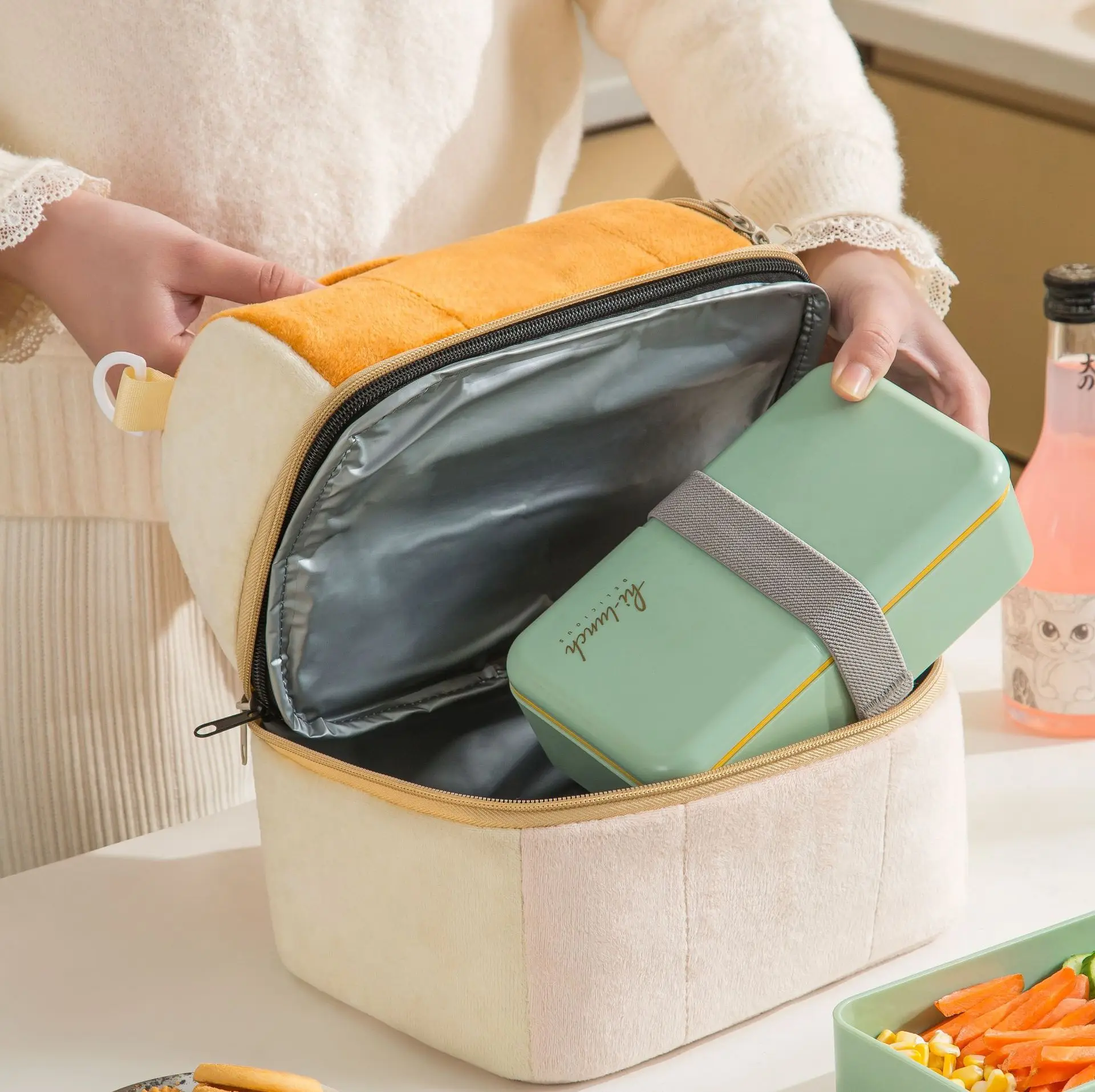 Thermal Bag Lunch Box For Work Picnic Bag Car Bolsa Refrigerator Portable Cooler Bag Food Backpack