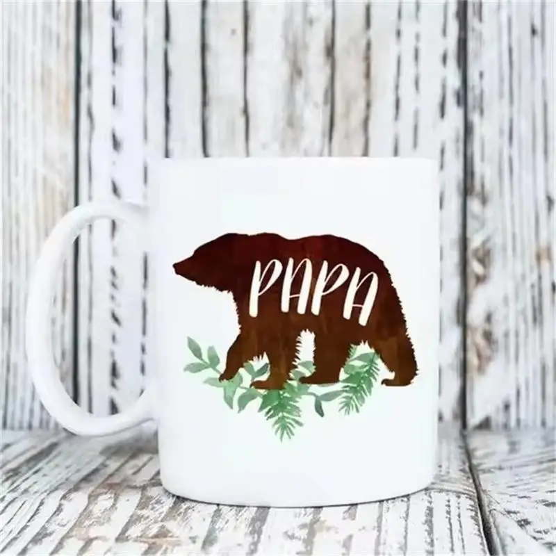 Papa Bear Mug for Children, Grandpa Mug, Grandparent Cups, Dad Mom Cup, Father Mother Gift, Kid Nana Mugen Daddy Mommy Mum Mugs