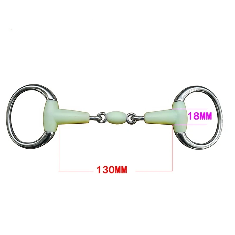 แหวนปากม้าทำจากสเตนเลสสตีลแหวนหลวมทนทานต่อการเกิดสนิมสำหรับควบคุมกิจกรรมของม้า