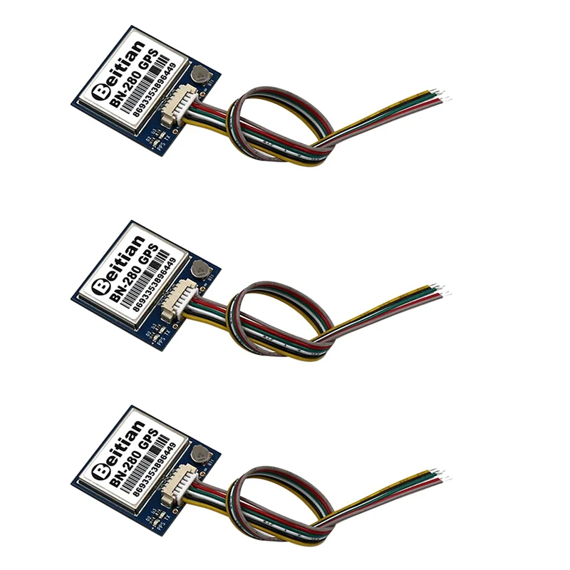 2X وحدة GPS BN280 GPS + GLONASS Beidou 5V TTL مستوى ل RC طويلة المدى FPV سباق الطائرة بدون طيار-ABJU