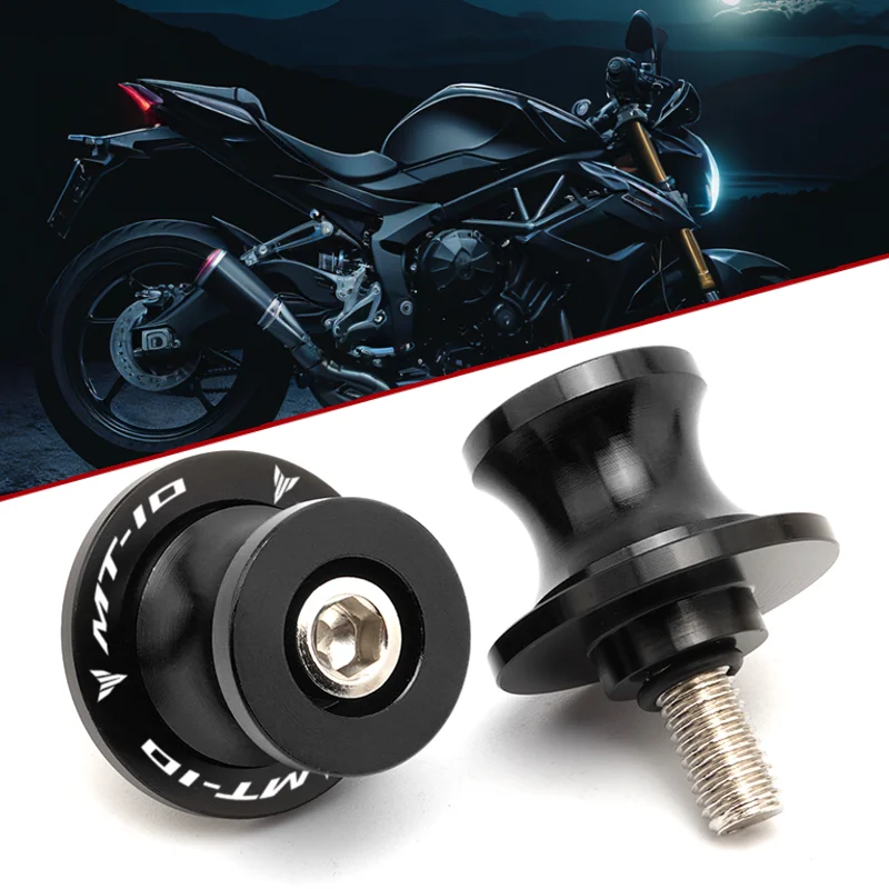 

7 Colours New For YAMAHA MT10 MT-10 2016-2021 MT10 SP 2022 2023 2024 Motorcycle Swingarm Spools CNC 6mm Slider Stand Screws