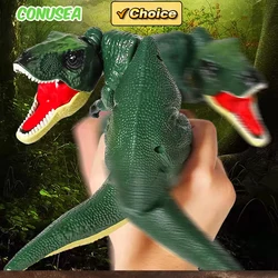 Zazaza Dinosaurs Toy Press Dinosaur with Sound Children's Animals Fidget Toys Decompression Toy Telescopic Swing Dino Model Kids