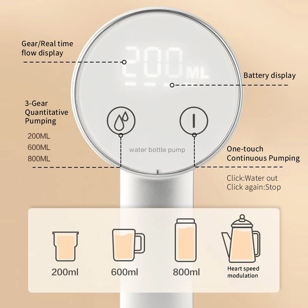 Pompe à eau électrique automatique aste par USB, distributeur de bouteille d'eau, robinet magique, bureau