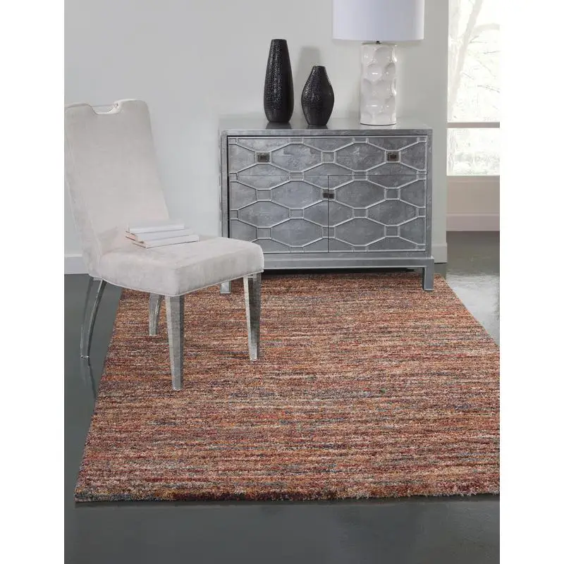 

Red Multi Area Rug 8x10, Stylish and Versatile Carpet for Living Room, Bedroom, or Office Décor
