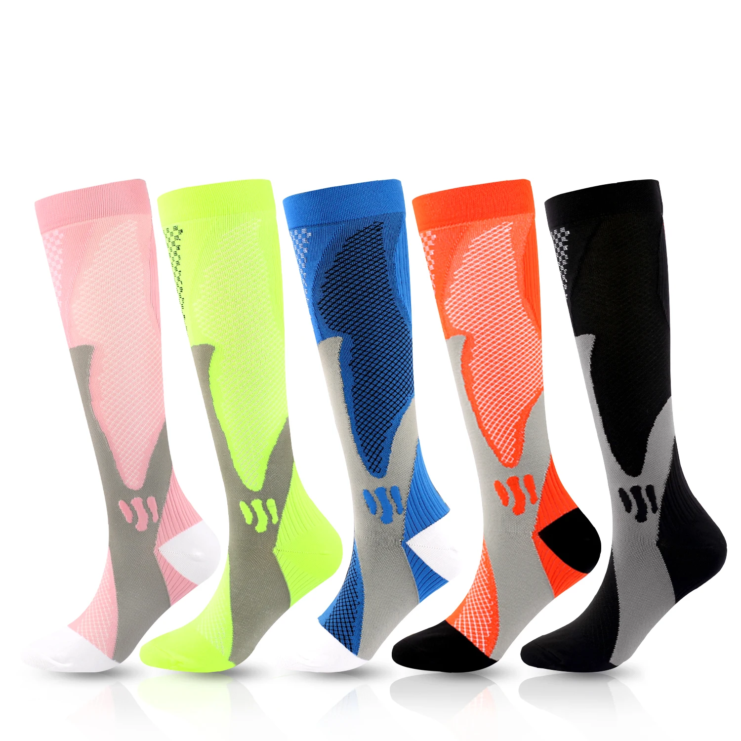 Compression Socks Medical Blood Circulation 20 30 mmhg Women Cycling Socks Non-Slip Football Basketball Sports Socks