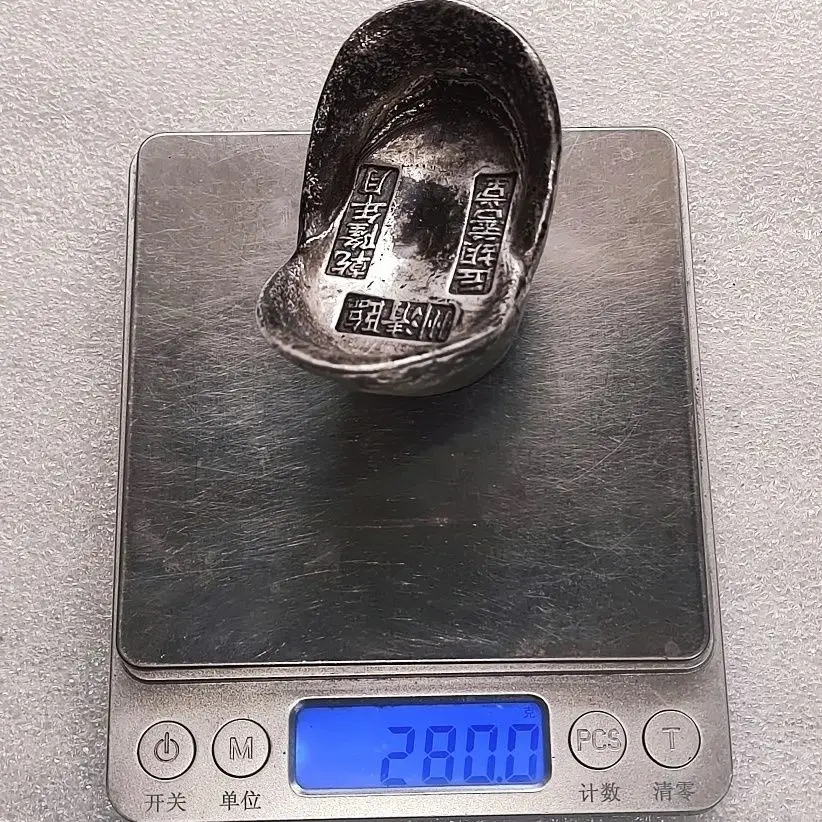 Silver ingot round ingot honeycomb collection ornament official lucky town house