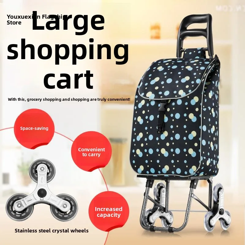 large-capacity-shopping-cart-stair-climbing-hand-pulling-shopping-cart-vegetable-buying-trolley-foldable-wheelbarrow