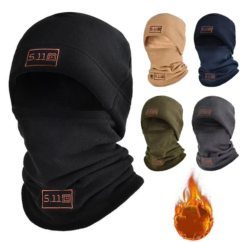 

Tactical Military Fleece Hat&Scarf Set Thermal Head Cover Winter Warm Balaclava Face Mask Sports Cycling Bonnet Neck Protector