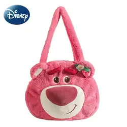 Disney Lotso Shoulder Bag for Women Girls Plush Crossbody Bag Cute Cartoon Tote Chip Designer Luxury Bags Handbags Ladies