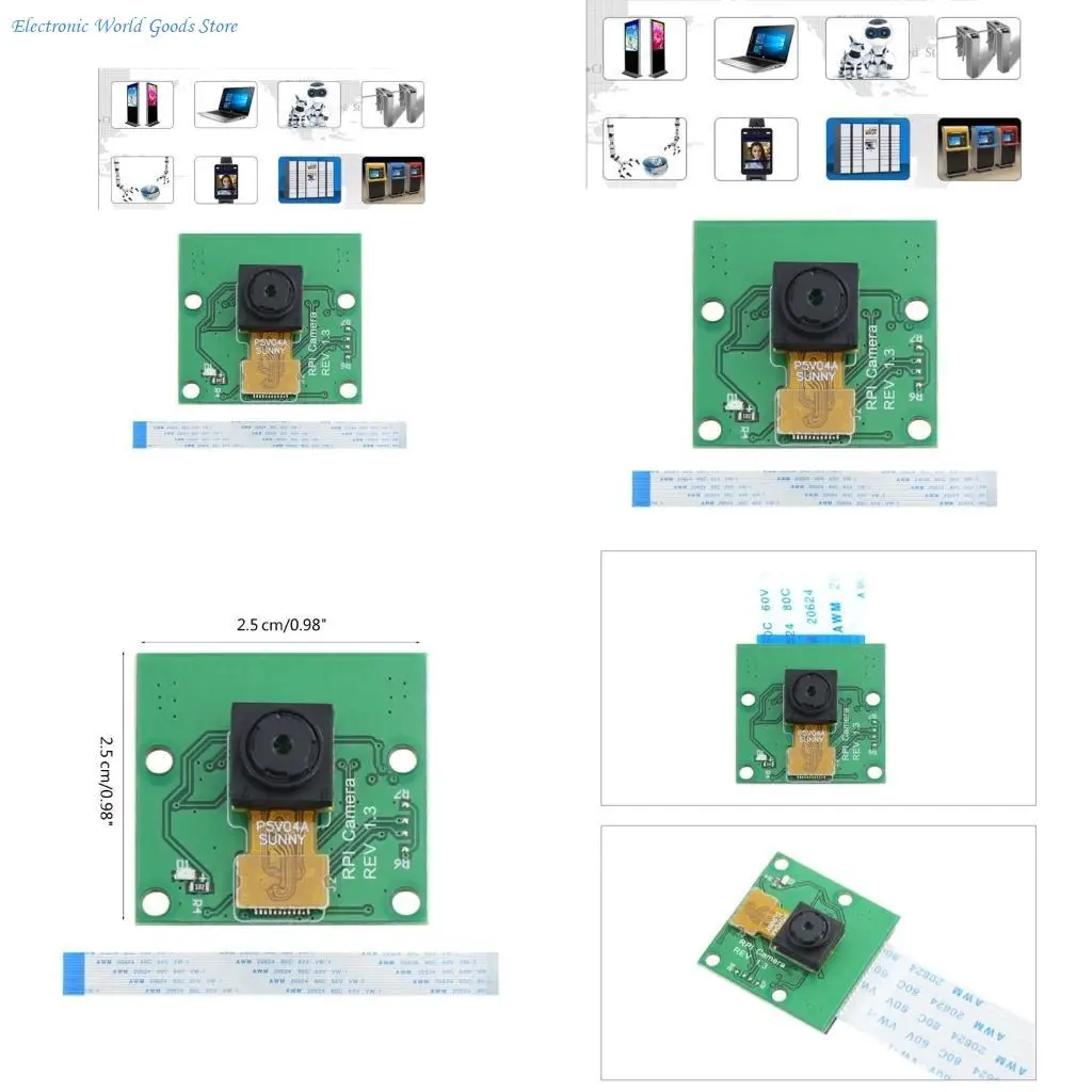 

A3PD 5 Megapixels OV5647 Mini Camera Module 1080p with Ribbon Cable for RPi 2