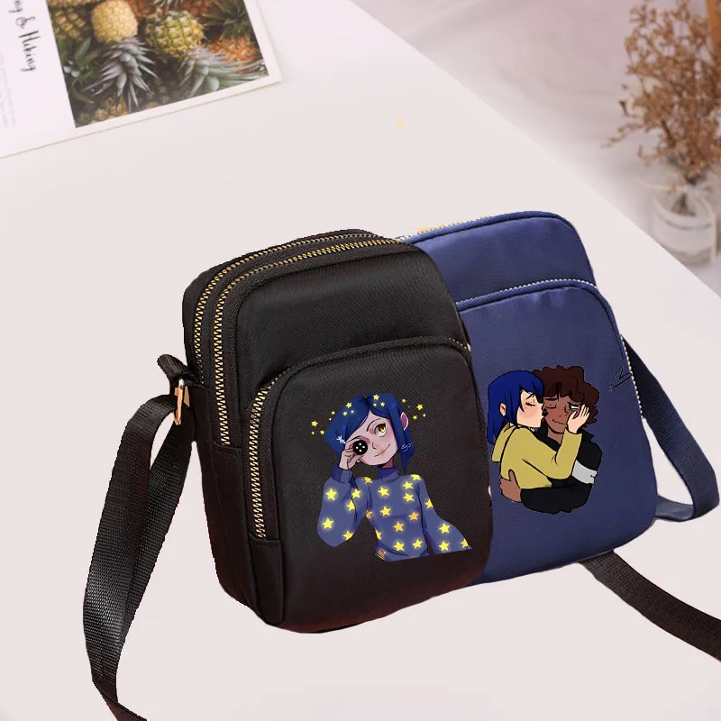 Kawaii Coraline Women\'s Bag New Fashion Shoulder Bag Causal Crossbody Bag Nylon Handbag Women\'s Handbag Travel Female Bags 2024