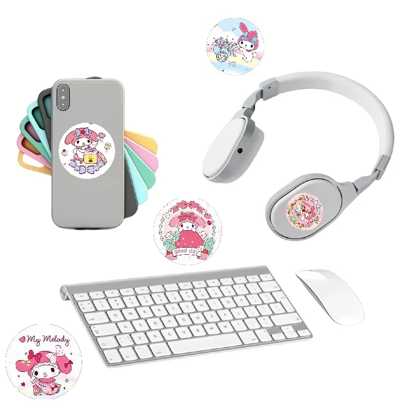 500 قطعة ملصق كرتوني ميلودي يمكنك صنعه بنفسك للأمتعة والكمبيوتر المحمول والهاتف والجيتار والدراجة والدراجة ولوح التزلج ملصق كاواي