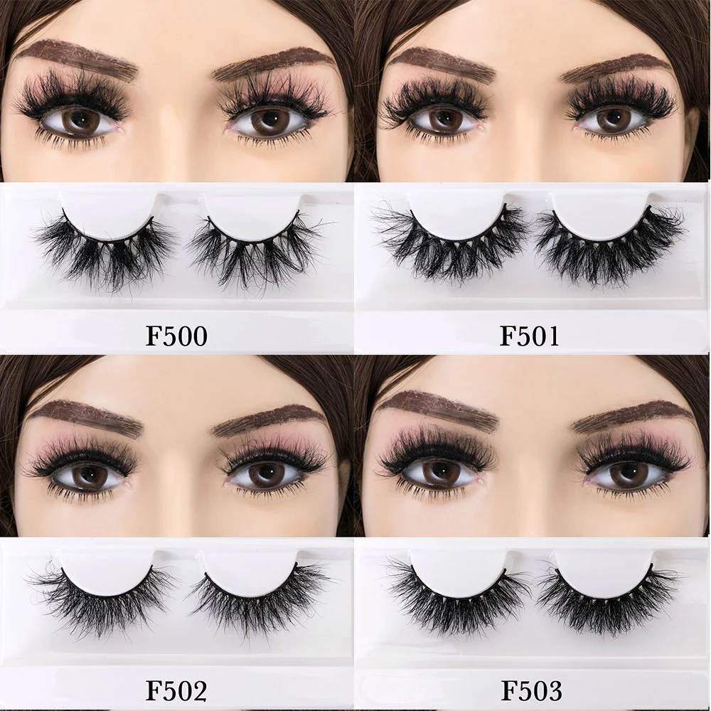 Goodobe 10 pairs [F Short] Fluffy messy exploding hair false eyelashes Thick mink hair false eyelashes wholesale