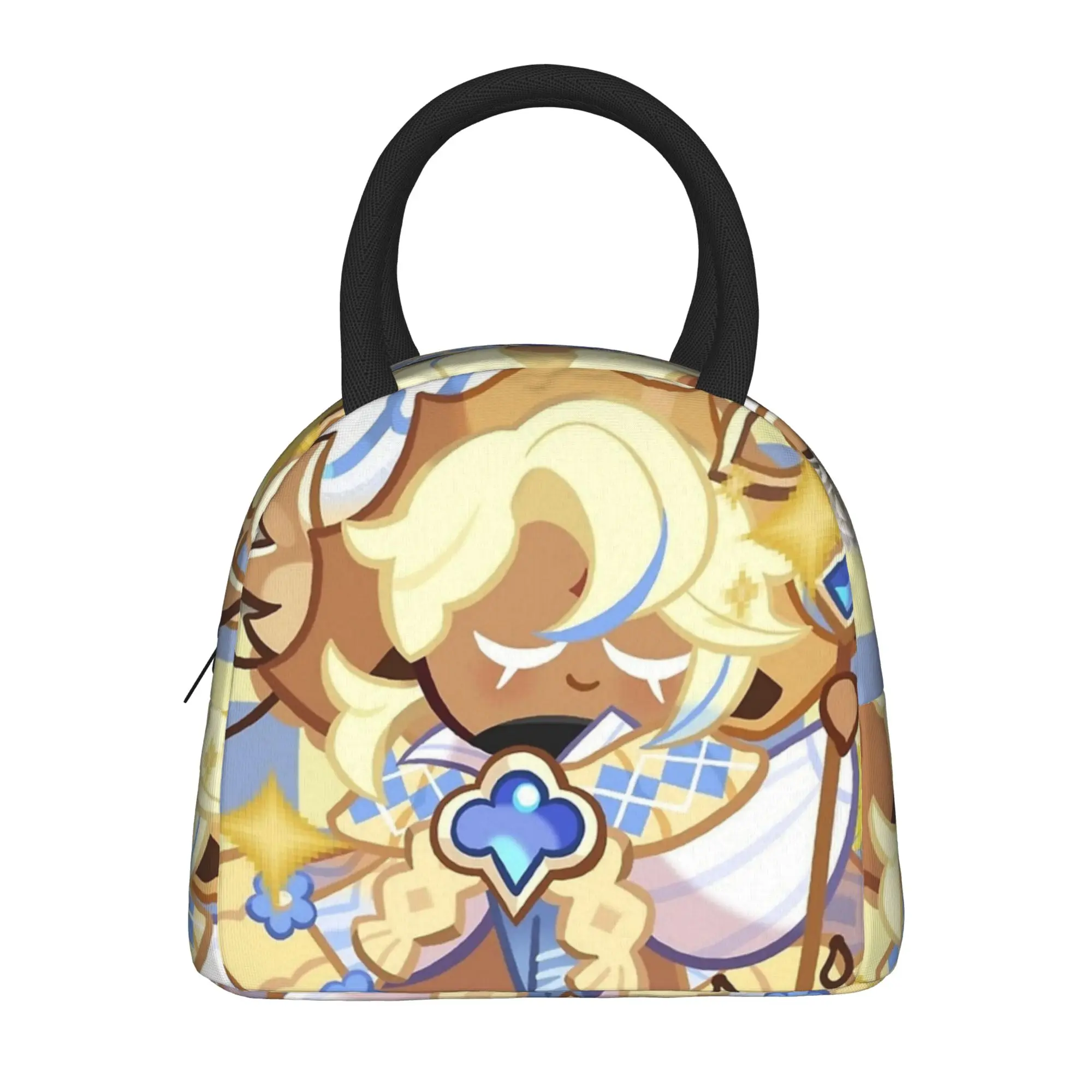 Pure Vanilla Cookie  Insulated Lunch Bag Thermal Bag Meal Container Cookie Run Kingdoms Large Tote Lunch Box for Men Women