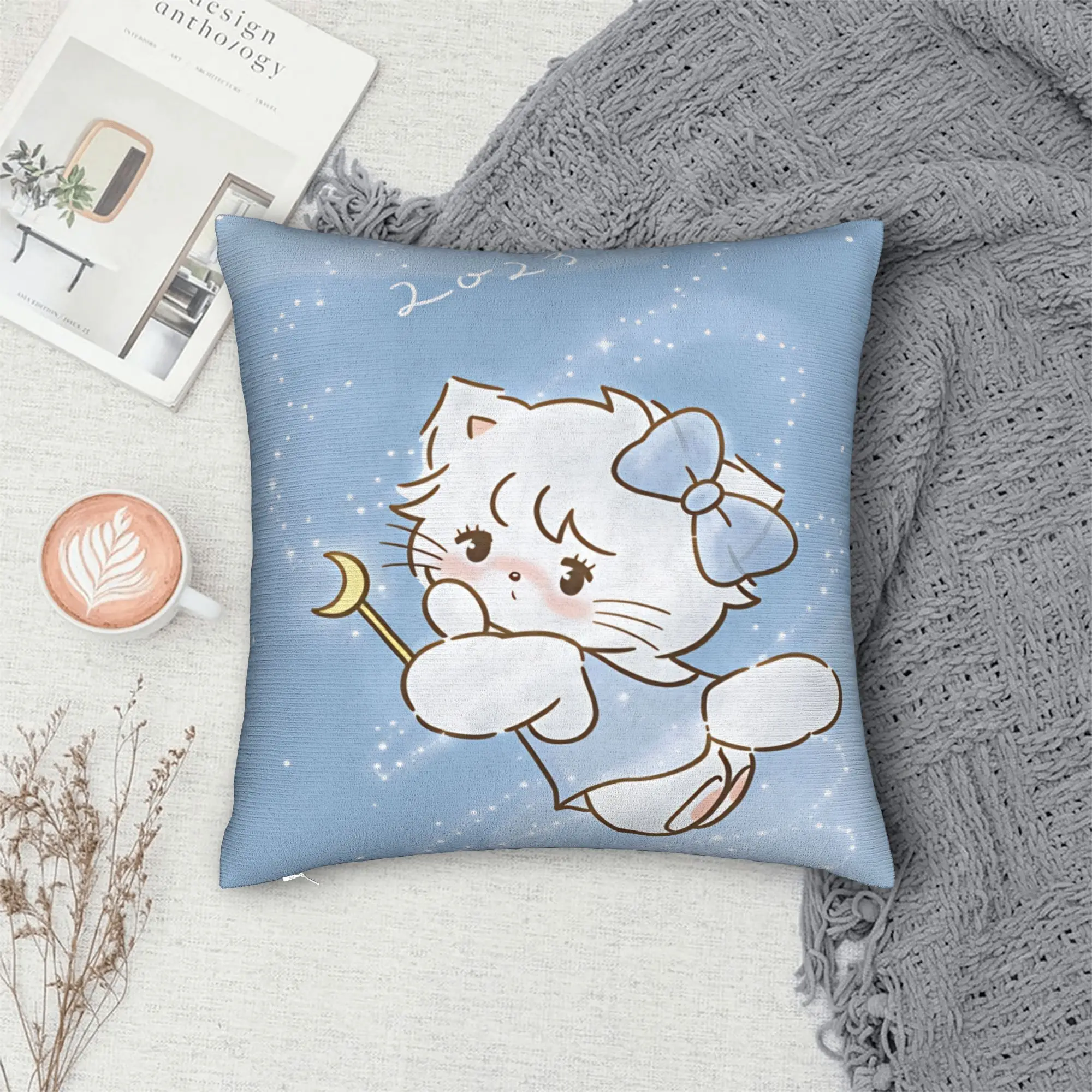 Mikkos Mousses Pillowcases  Kawaii Pillow Case For Office Car Home Decor Print Pillow Cover
