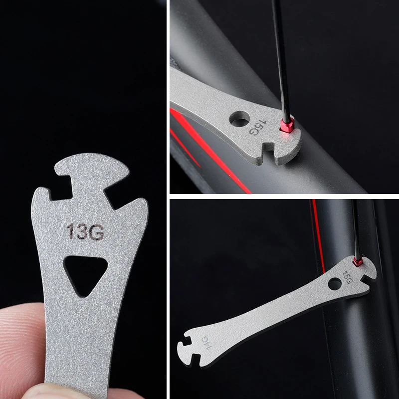 12 13 14 15G Bicycle Spoke Wrench Bicycle Bike Rim Wheel Spokes Wrench Fastening Correction Device Repair Tool For Shimano Mavic