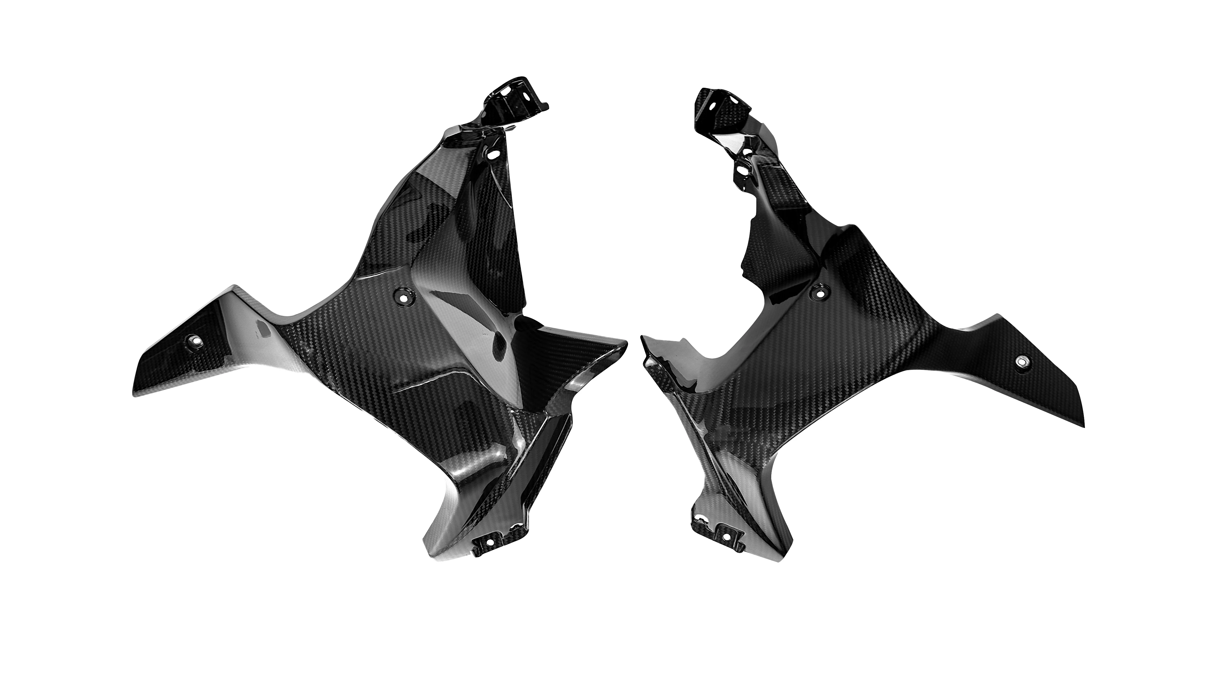 3K Twill Glossy Carbon Fiber Side Panel Lining Fit for 1250 ADV Models Motorcycles Accessories Black
