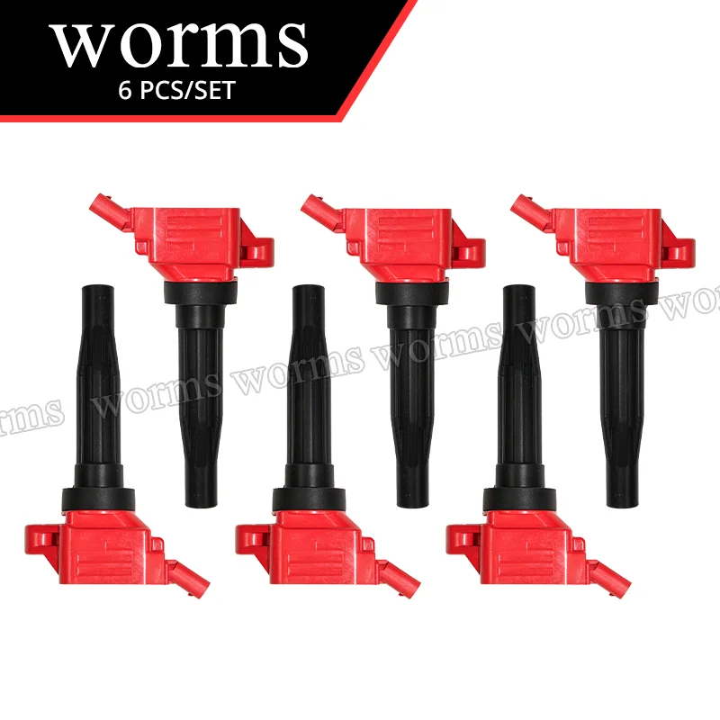 الديدان عالية الأداء ملف الإشعال سباق 4 قطعة مجموعة ل 2016-2023 Genesis G70 G80 G90 كيا ستينغر 3.3L #1
