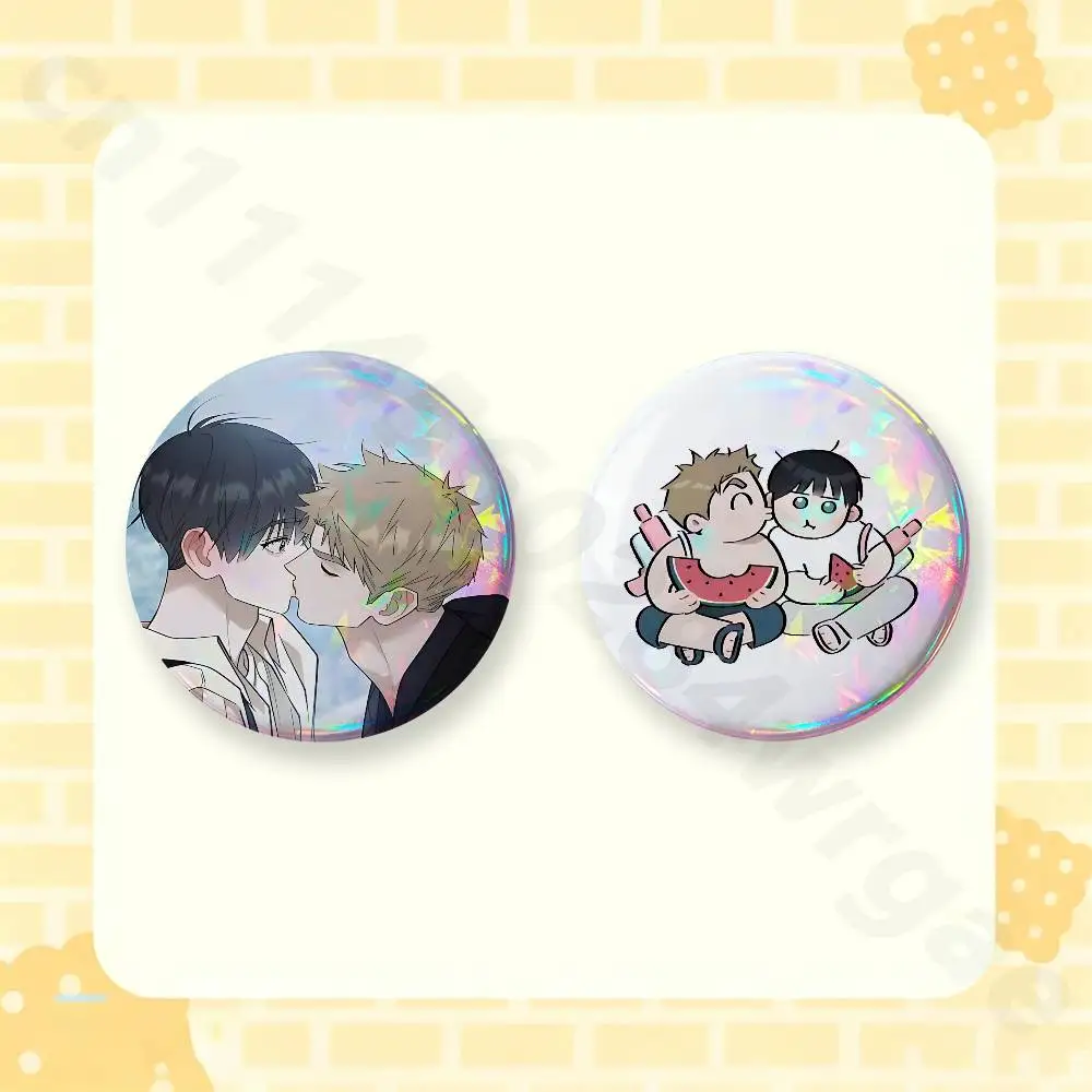 Red Thread Quest Anime 2 Pieces Set Badge Set Fashion Brooches for Women Men Backpack Accessory Bag Badge