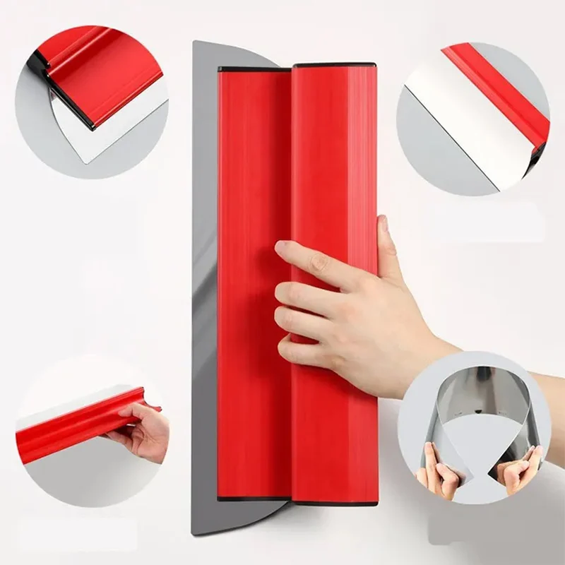 Surface Spatula Professional Rustproof Stainless Steel Drywall Finishing Smoothing Spatula Flexible Skimming Blades Wall Tools