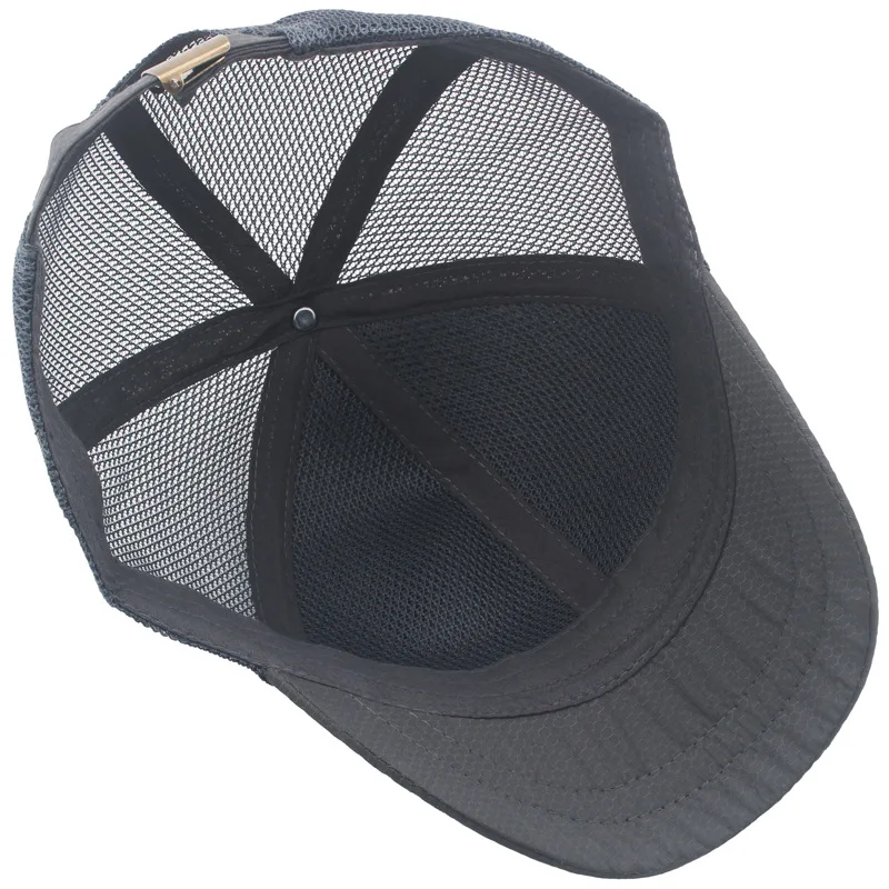 جديد قصير حافة التجفيف السريع قبعة بيسبول رقيقة تنفس الرجال قبعة الشمس شبكة كبيرة رئيس بطة اللسان قبعة قبعات الغولف الرجال 4m975
