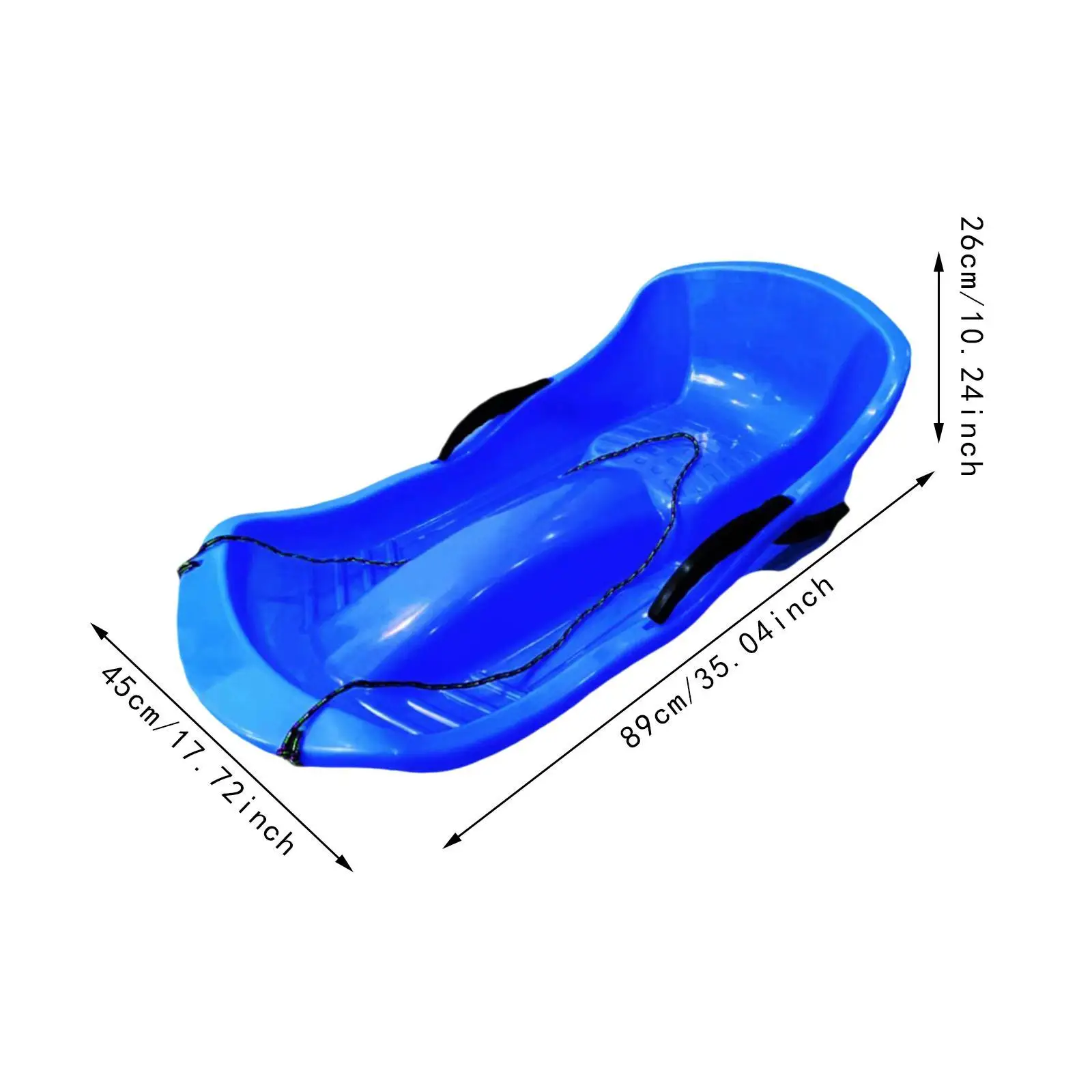 Kereta luncur salju dengan rem ganda termasuk tali tarik yang dipertebal kereta luncur tugas berat