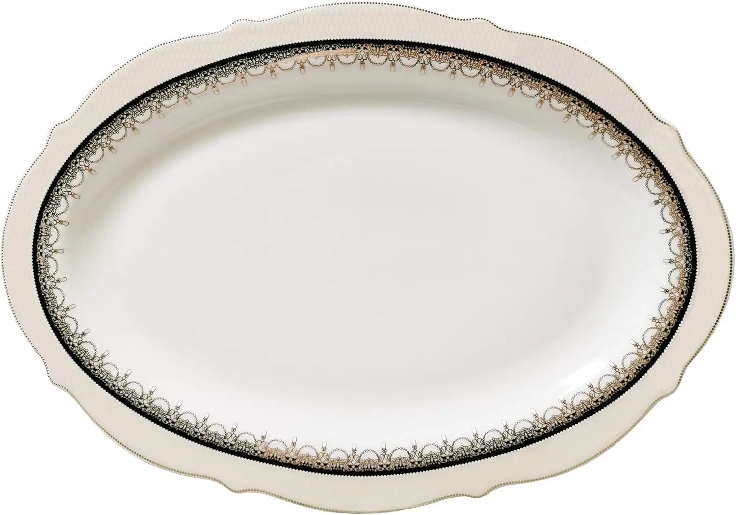 57-Piece Bone China Dinnerware Set, Complete Service for 8