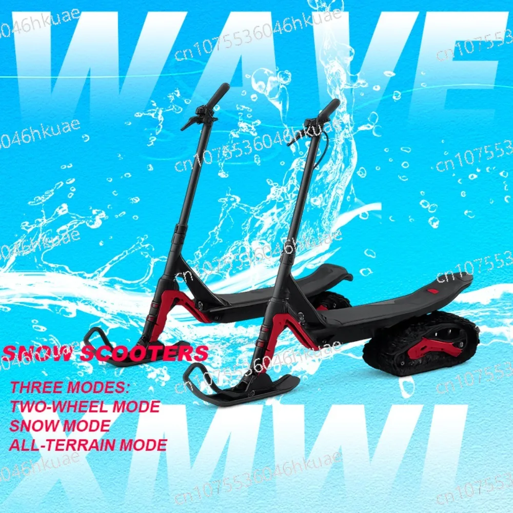 Multifunctional Electric Scooter All-Terrain Off-Road Snow City Scooter Wheel & Track Mode Convertible