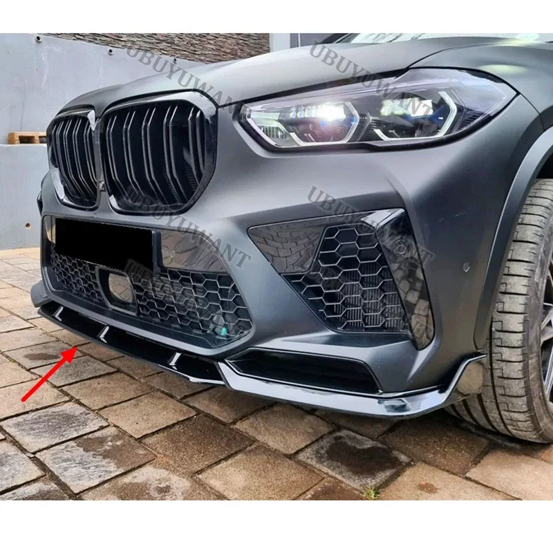 2019 To 2023 For BMW F95 X5M M Performance Car Front Spoiler Stable Car Front Bumper Lip Anti Scratch Decorative Kit