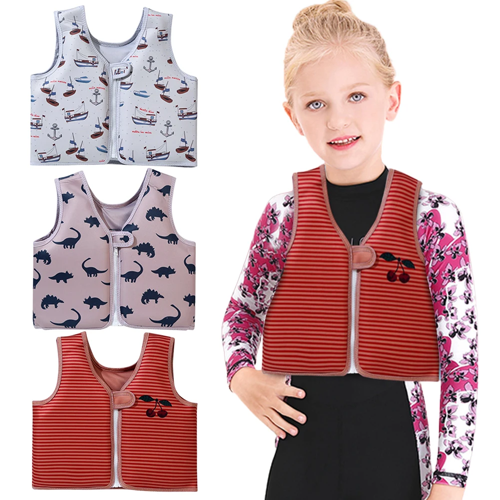 Toddlers Swim Vest Cute Kids Swim Trainer Vest Swimming Aid Buoyancy Clothing Floatation Jackets for Ages 2-6 Kids