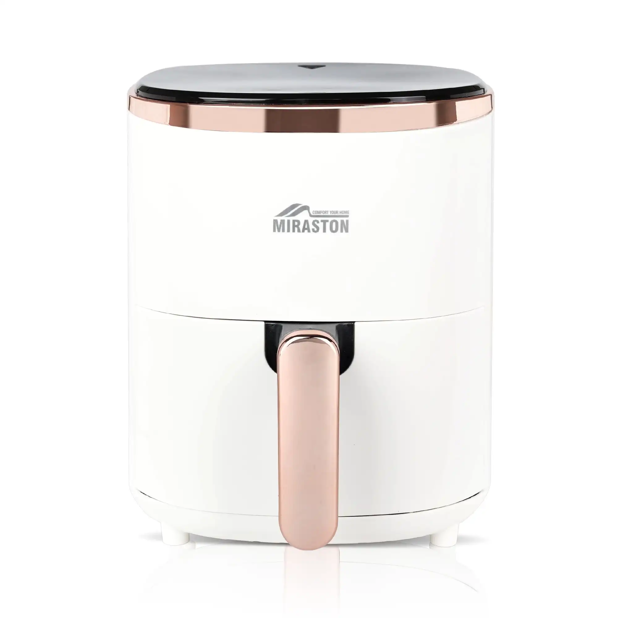 Freidora de aire 3.6QT: 9 preestablecimientos, sin aceite y cesta antiadherente apta para lavavajillas, blanco crema, 1350 W