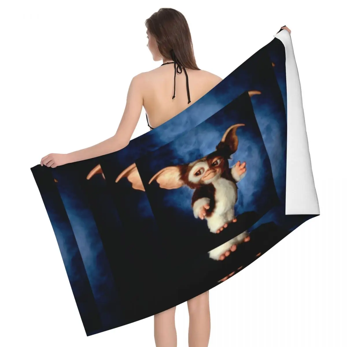 Gremlins Mogwai Beach Towel Quick Drying Cute Gizmo Super Soft Microfiber Bath Sauna Towels