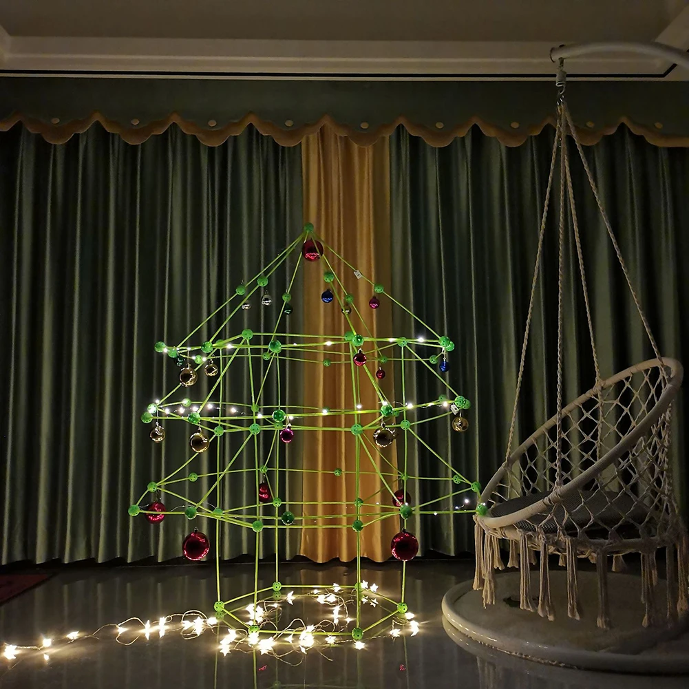 Christmas Tree Forts Building Kit For Children Plastic Early Educational Toys For Boys Girls Children