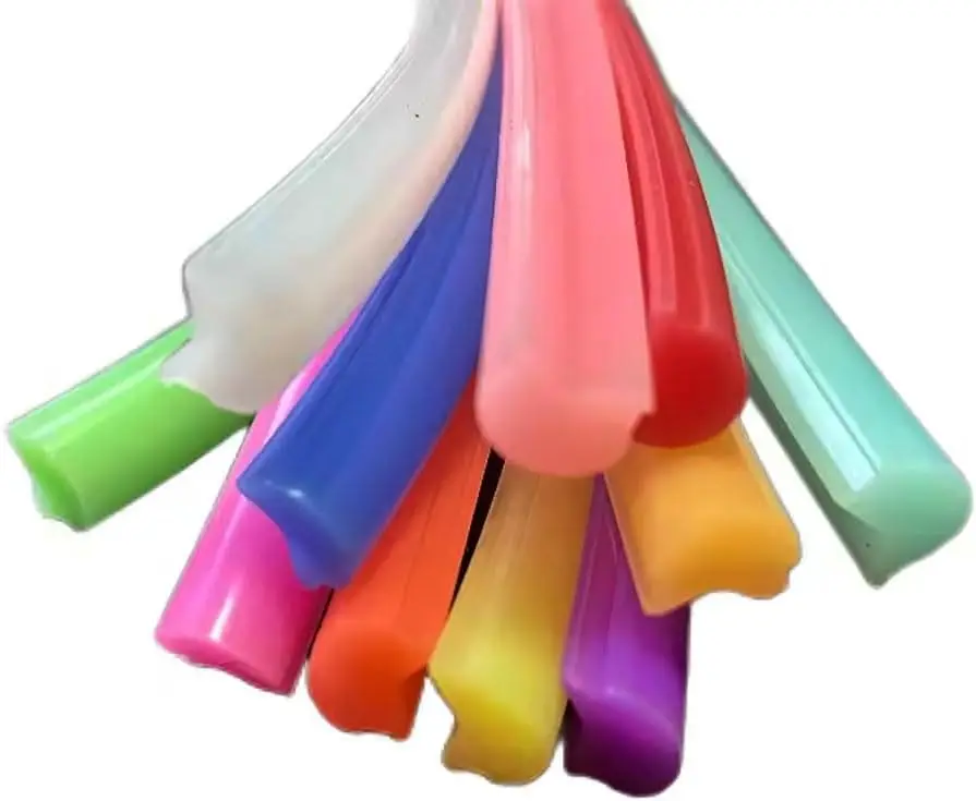 12mm Width Bendable Silicone Tube – Separated Neon LED Channel Cover, 11 Colors Options, Club Stage Lighting, 10 Meters Rope Lam